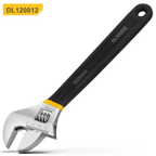 Universal Adjustable Wrench 12 Inch with Anti-Slip Rubber Grip for Car Repair, Plumbing & Industrial Maintenance