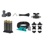 Outdoor Garden Misting System Kit 15m Adjustable Spray Nozzles Irrigation Set