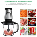 3-in-1 Portable Smoothie Blender Food Chopper and Dry Grinder 700W with 600ml Bottle
