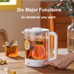 Glass Electric Tea Kettle 1.5L 700W with Filter and Automatic Shut-Off Water Boiler