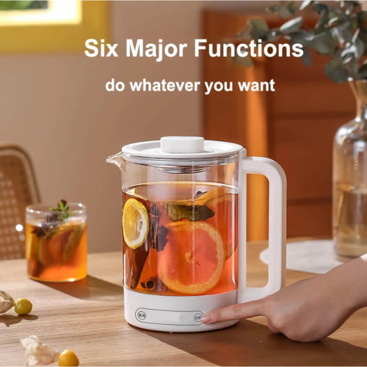 Glass Electric Tea Kettle 1.5L 700W with Filter and Automatic Shut-Off Water Boiler