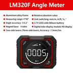 Digital Angle Finder Magnetic Inclinometer with Backlit Display 360° Electronic Level