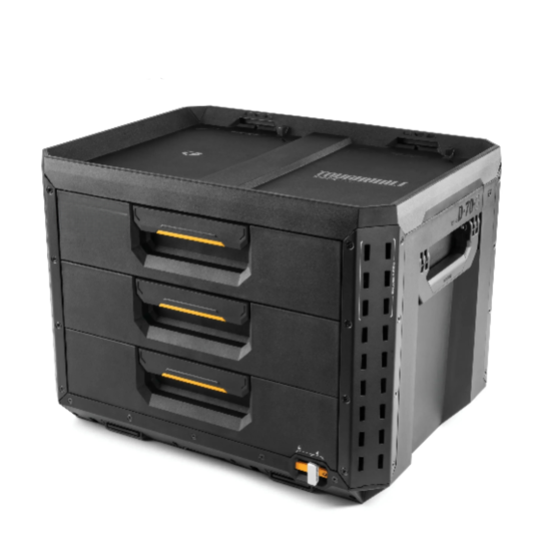 Heavy Duty 3-Drawer Stackable Tool Box with Dividers and Steel Drawer Slides Storage Organizer