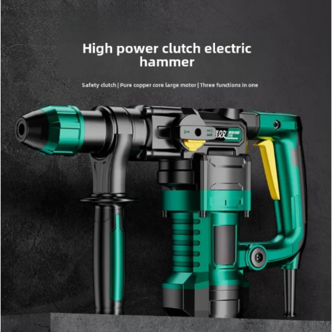 220V Heavy Duty Hammer Drill 2-in-1 Impact Electric Drill for Concrete, Wood & Metal Home DIY Tool