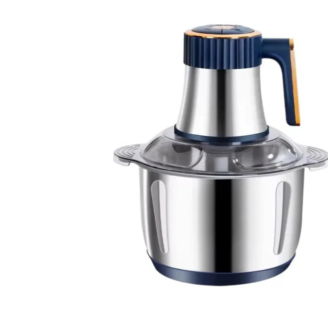 Electric Meat Grinder 5L Stainless Steel Food Processor Vegetable Chopper 500W 5-Speed Multi-Function