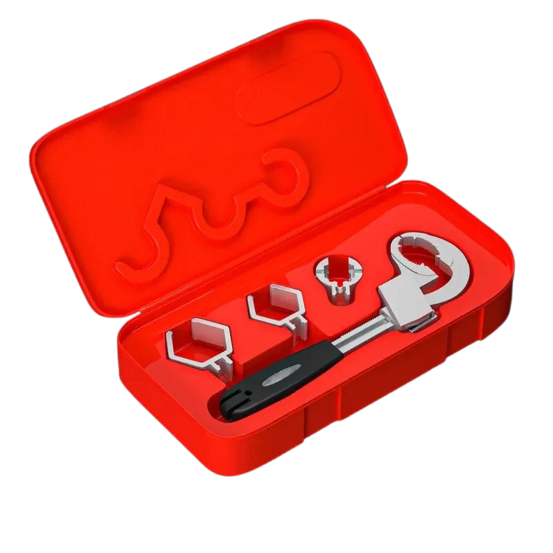 Portable Multi-Function Faucet Wrench with Double Head Adjustable Spanner Tool