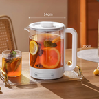 Glass Electric Tea Kettle 1.5L 700W with Filter and Automatic Shut-Off Water Boiler