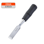 Heavy Duty 7.5" Woodworking Chisel Mn65 Carbon Steel with Hammer End and Non-Slip Handle