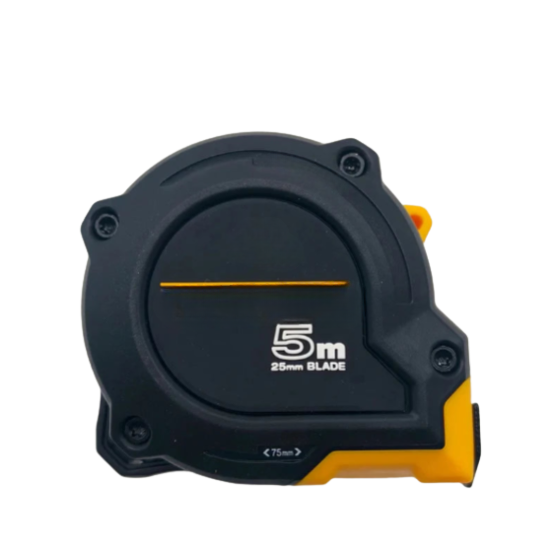 Industrial Grade Tape Measure with Magnetic Tip, Ergonomic Grip and Auto Rewind – 5m