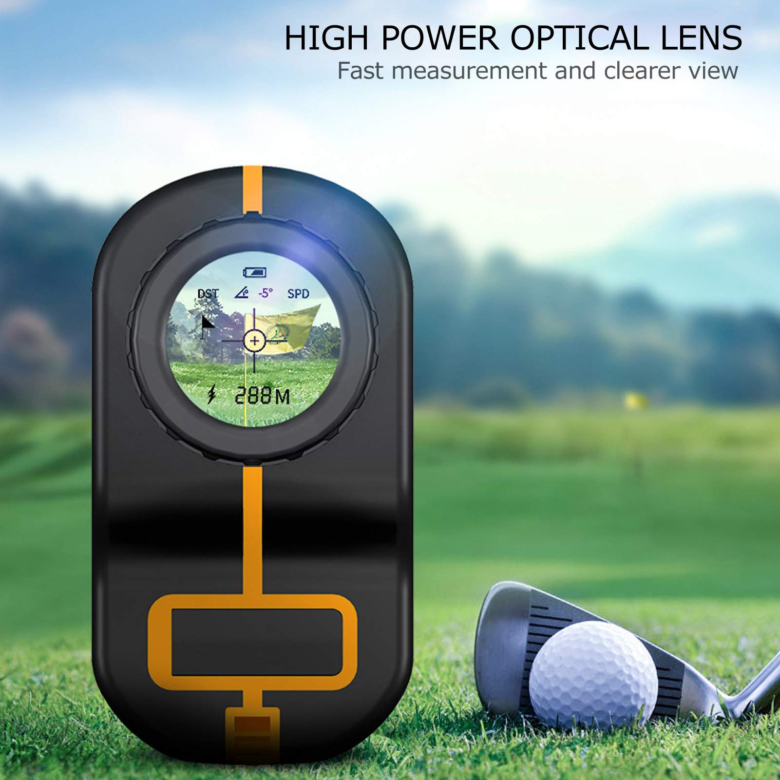 Portable Laser Distance Measuring Rangefinder Binoculars Rechargeable Long Range Distance Meter