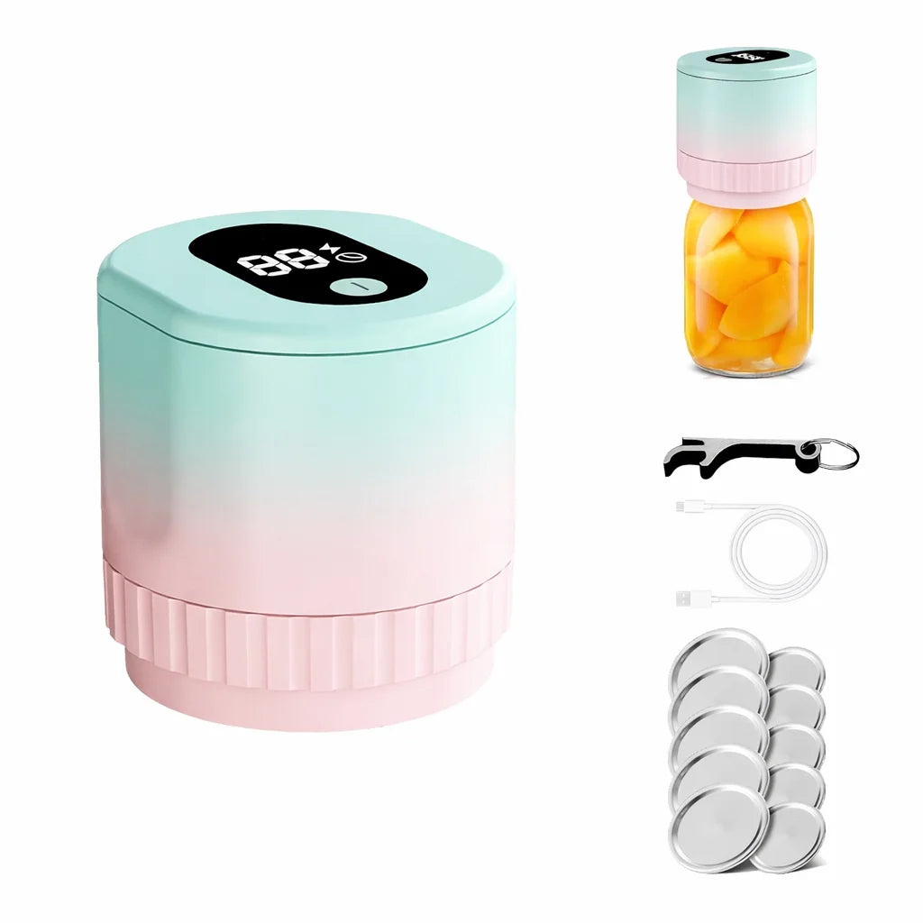 Portable Handheld Vacuum Sealer for Mason Jars – Cordless Kitchen Food Storage Tool