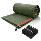 Fleece Camping Liner with Full Zipper Convertible Blanket Drawstring and Carry Bag