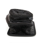 Scuba Diving Mesh Gear Pouch with Dual Pockets D-Ring and Belt Attachment for Reel and SMB Storage