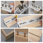 Woodworking Doweling Jig Kit 3-in-1 Adjustable Drilling Guide for Furniture Joining and Carpentry