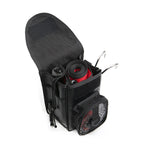 Scuba Diving Mesh Gear Pouch with Dual Pockets D-Ring and Belt Attachment for Reel and SMB Storage