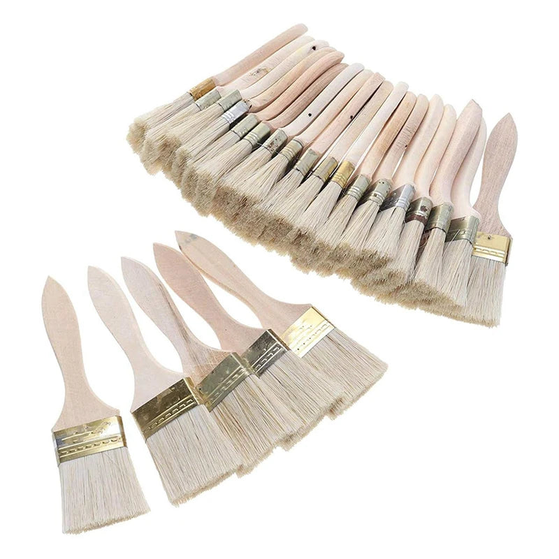24 Piece 48mm Flat Paint Brush Set for Walls, Furniture, Varnish and Multi Purpose Use