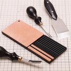 Leather Sharpening Strop Tool with Polishing Compound and Sandpaper for Leathercraft Edge Tools