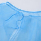 Disposable Work Gowns 10 Pack Non-Woven Long Sleeve Blue Cover Gowns 110cm