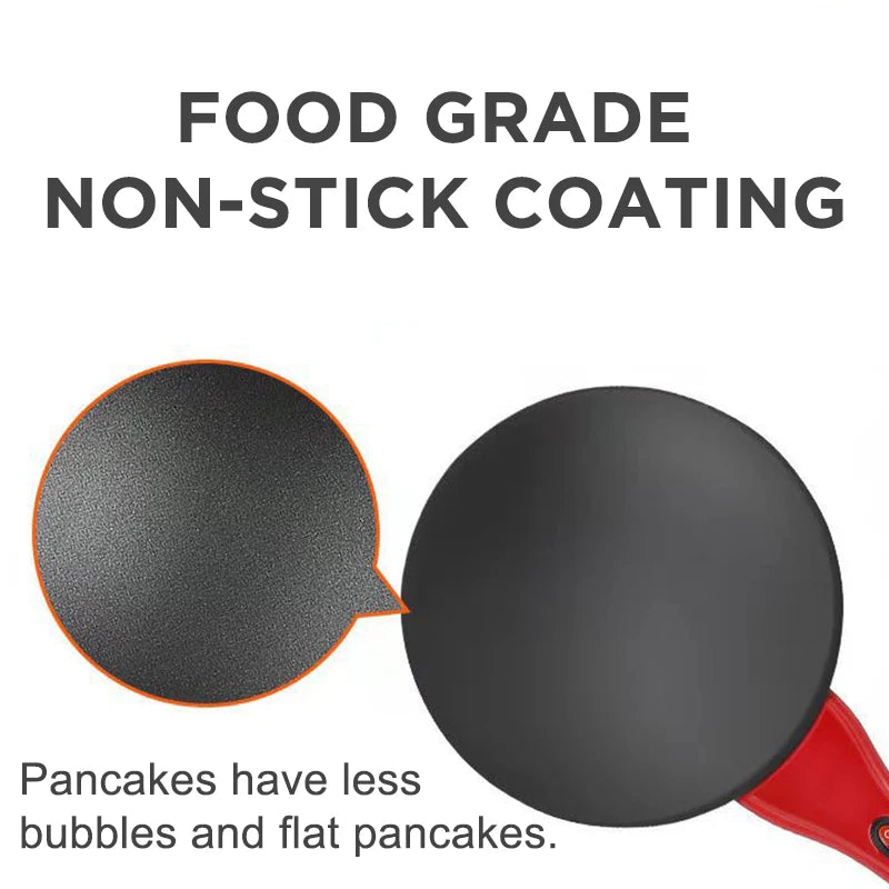 Electric Crepe and Pancake Maker 650W Non-Stick Flat Griddle Cooking Pan 220-240V