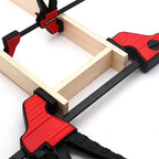 4 pcs Quick Slide Woodworking F Clamps Heavy Duty Bar Clamps for Carpentry, DIY Wood Projects