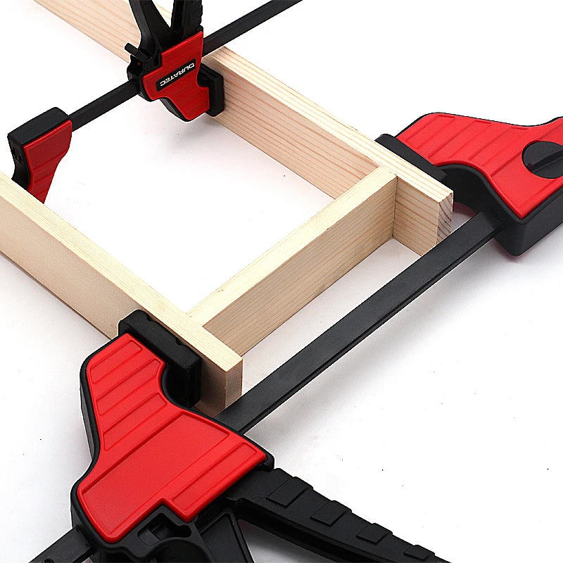 4 pcs Quick Slide Woodworking F Clamps Heavy Duty Bar Clamps for Carpentry, DIY Wood Projects