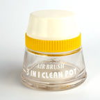 3-in-1 Airbrush Cleaning Pot Glass Jar with Airbrush Holder, Stabilising Base and Filter