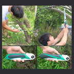 Portable Foldable Hand Pruner and Garden Saw with Anti-Slip Grip