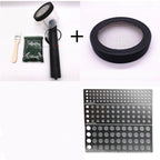 Static Grass Flocking Applicator Kit with Planting Template and Grass Sample for Model Scenery