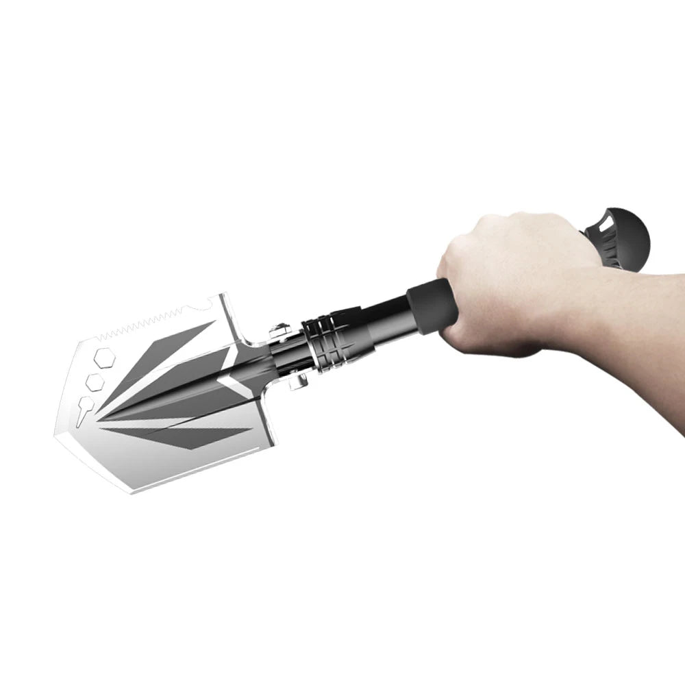 Portable Folding Garden Shovel Stainless Steel Multi Tool for Camping Digging and Outdoor Use