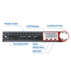 Digital Angle Finder Protractor with LCD Display 0–360° 200mm Multi Angle Measuring Ruler