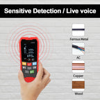 4-in-1 Digital Wall Scanner Stud Finder Metal Detector and Live Wire Locator with LCD Display Rechargeable