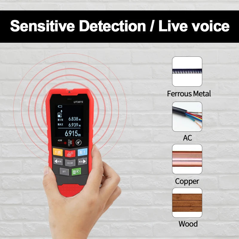 4-in-1 Digital Wall Scanner Stud Finder Metal Detector and Live Wire Locator with LCD Display Rechargeable