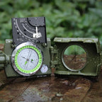Waterproof Metal Compass with Noctilucent Display Portable Outdoor Navigation Tool for Hiking