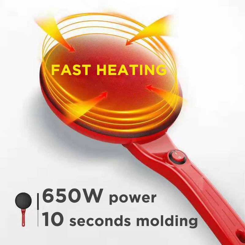 Electric Crepe and Pancake Maker 650W Non-Stick Flat Griddle Cooking Pan 220-240V