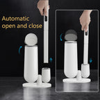 Disposable Toilet Brush Set with Replacement Heads Bathroom Cleaning Brush and Holder
