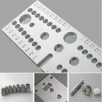 Woodworking Doweling Jig Kit 3-in-1 Adjustable Drilling Guide for Furniture Joining and Carpentry