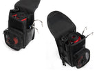 Scuba Diving Mesh Gear Pouch with Dual Pockets D-Ring and Belt Attachment for Reel and SMB Storage