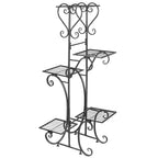 5 Tier Metal Plant Stand Indoor Outdoor Iron Flower Pot Display Shelf Rack