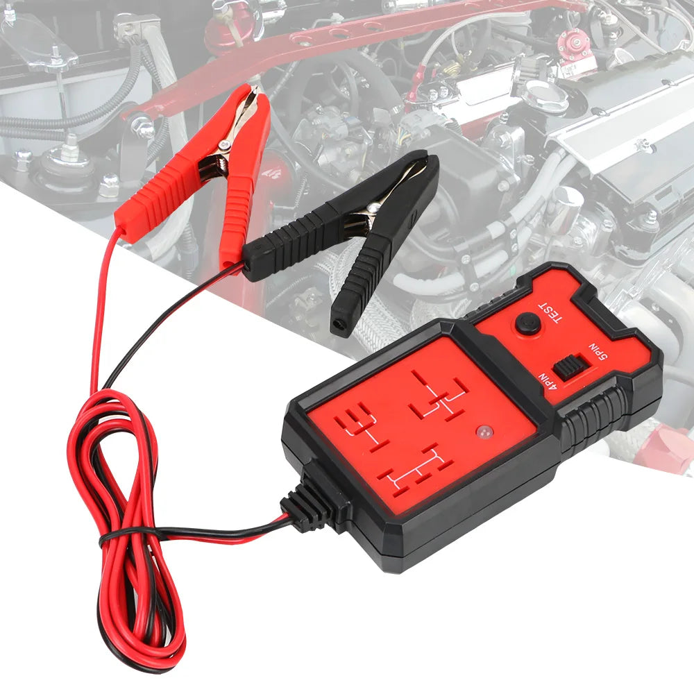 Portable 12V Car Battery Tester with LED Display Automotive Diagnostic Tool for Vehicle Circuits