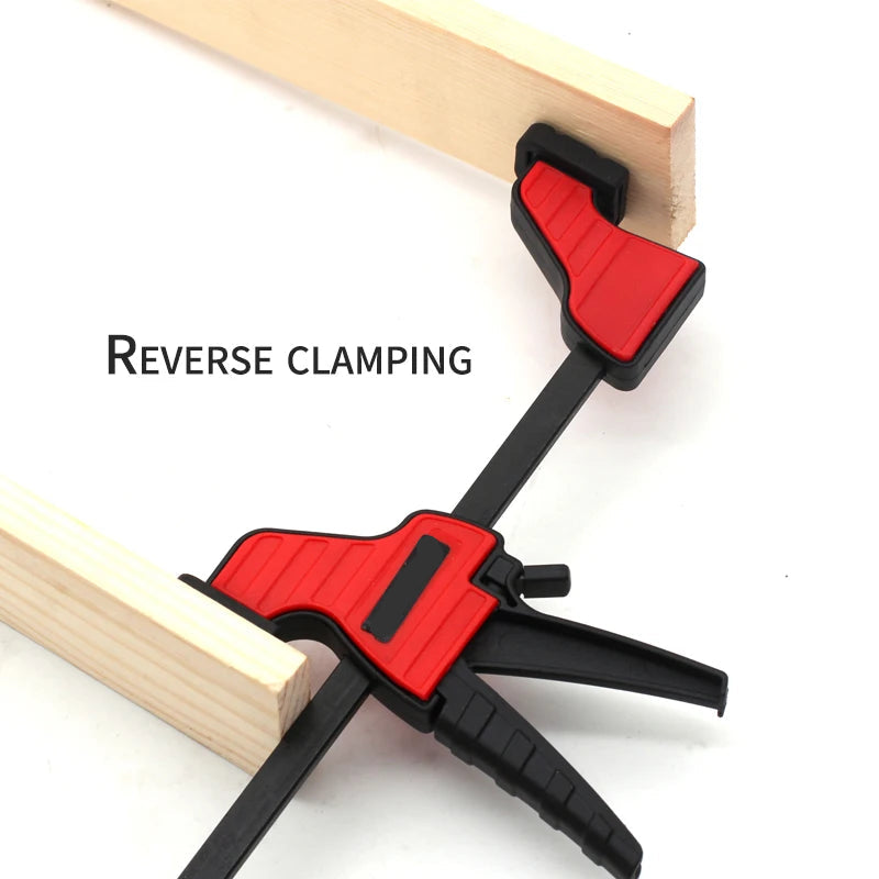 4 pcs Quick Slide Woodworking F Clamps Heavy Duty Bar Clamps for Carpentry, DIY Wood Projects