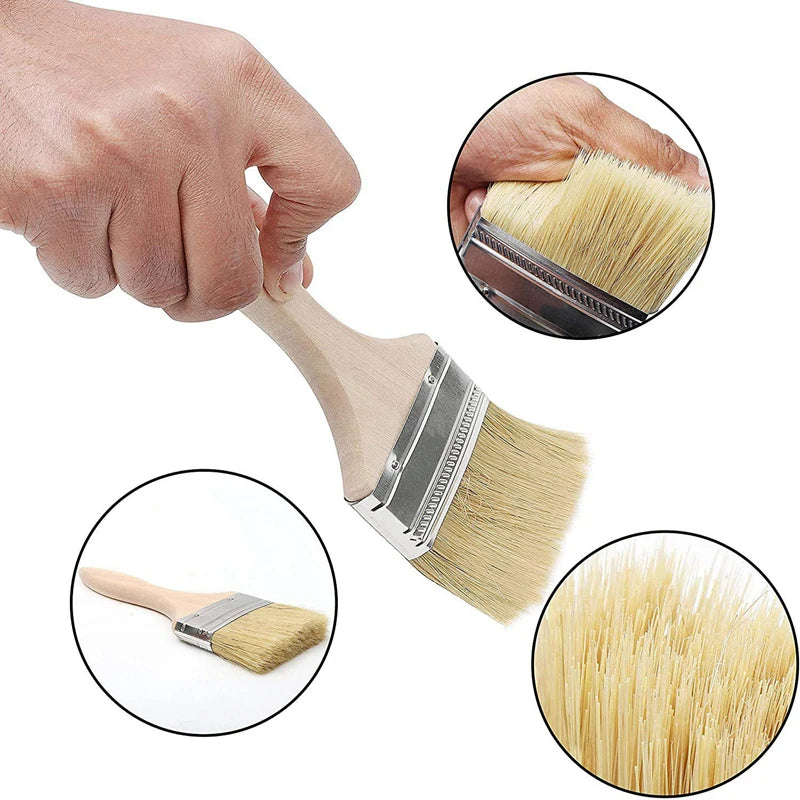 24 Piece 48mm Flat Paint Brush Set for Walls, Furniture, Varnish and Multi Purpose Use