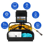Portable Sewer Pipe Inspection Camera 20m Cable with 10cm HD Screen LED Camera and DVR Recording