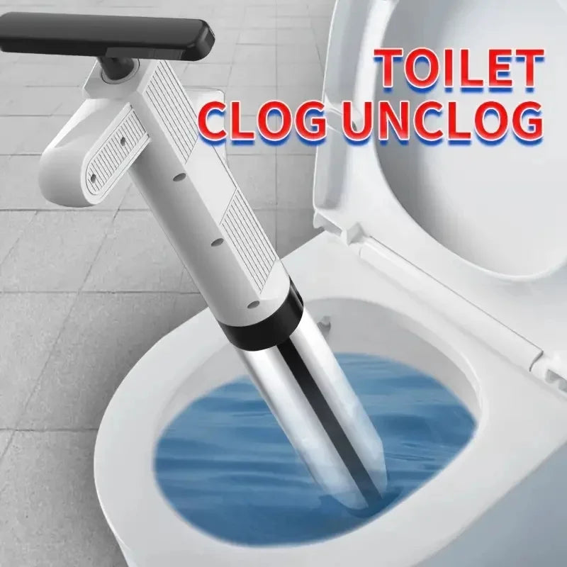 Multi-Purpose Pipe Cleaning Tool with Air Pressure Pump for Toilet Sink and Floor Drain