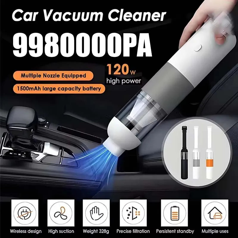 Cordless Handheld Car Vacuum Cleaner with Suction and Blowing Function Portable Cleaner