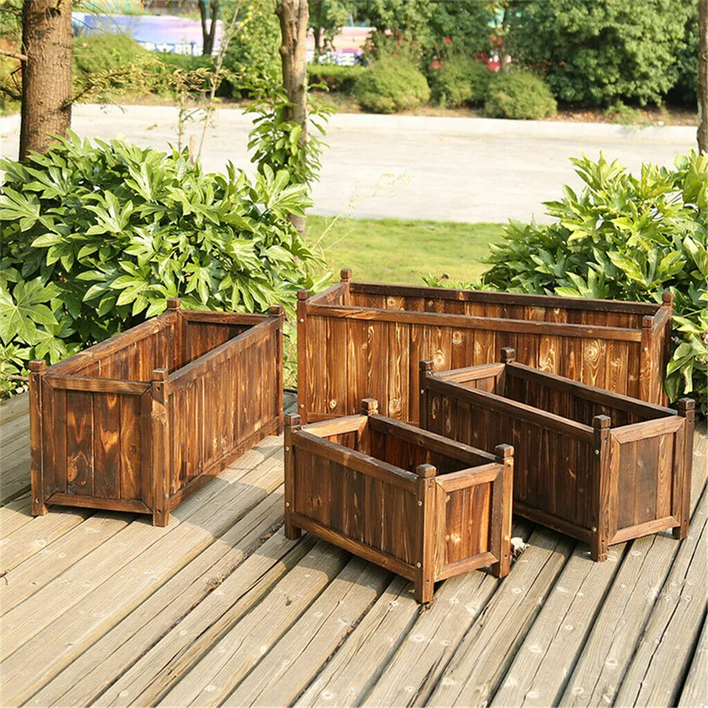 Wooden Raised Garden Bed Planter Box with Legs for Vegetables Herbs Indoor Outdoor