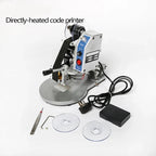 Manual Date Code Printer 100W Thermal Ribbon Batch Expiry Coding Machine with A-Z and 0-9 Characters