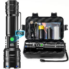 Heavy Duty Rechargeable LED Flashlight with Zoom Focus USB C Charging for Outdoor and Emergency Lighting
