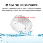 Smart WiFi Water Leak Detector 3 Pack with Hub 100dB Alarm App Alerts and IP55 Sensors