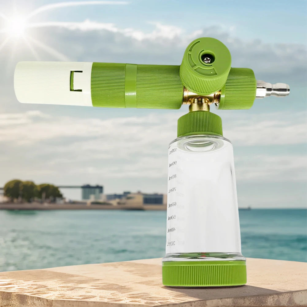 Adjustable 100ml Car Wash Foam Spray Bottle with Quick Connect for Pressure Washer Gun Cleaning