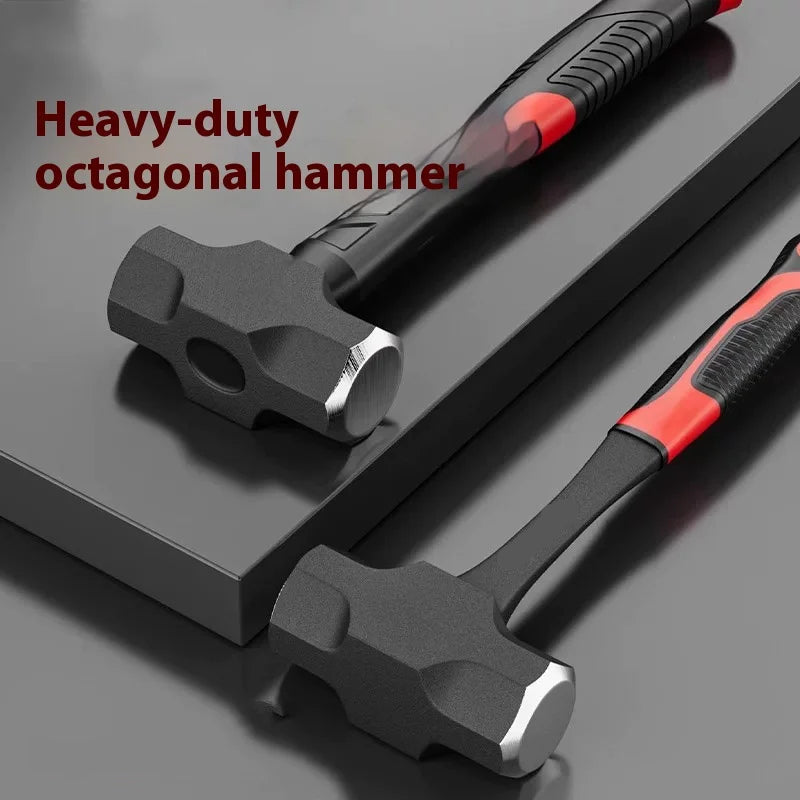 Heavy Duty Octagonal Hammer Hand Tool for Masonry, Demolition & Wall Breaking